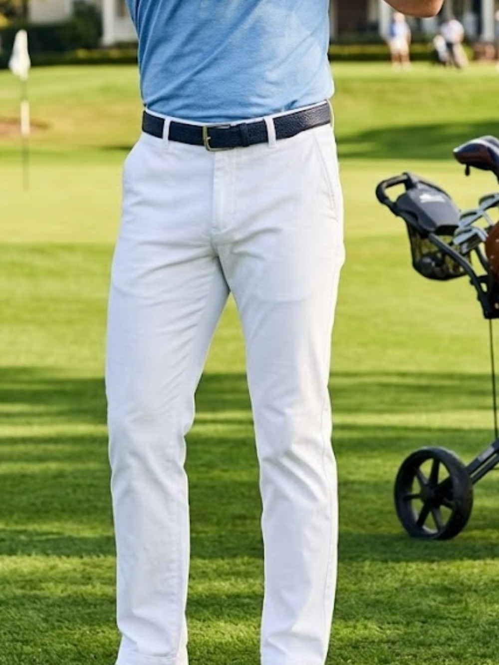 Polo Golf Ralph Lauren Men's 32 X 30 Cotton Twill Chino Pants White. EUC